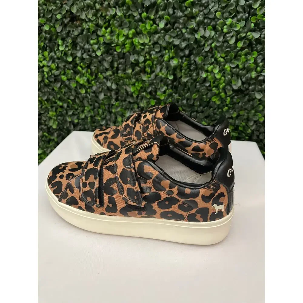 Goats Girls Shoes Leopard Print, Size 3
